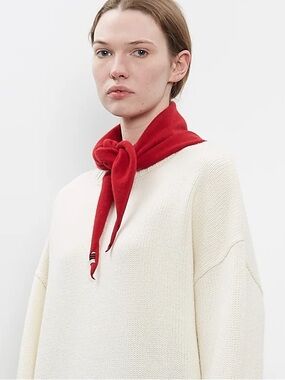 NEW Extreme cashmere no35 bandana red pepper